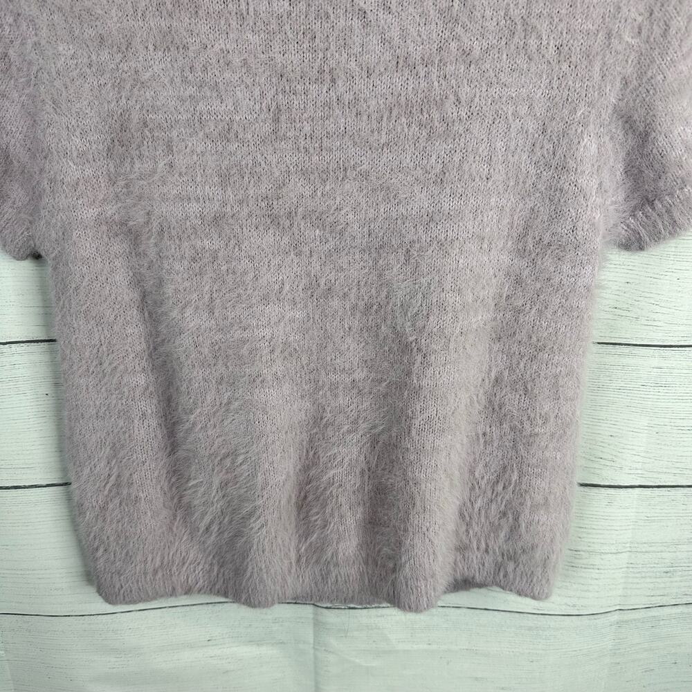 The Ragged Priest Womens size Medium Fluffy Knit Peekaboo Sweater Lilac Purple - Picture 10 of 12